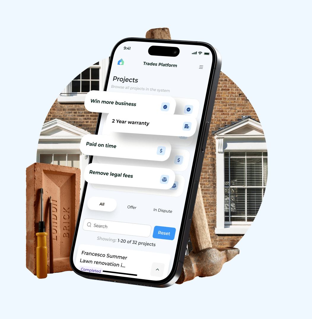 Manage every project from the Trusted Payments app