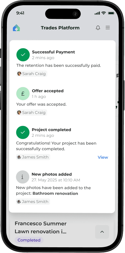 Customers get their own project app